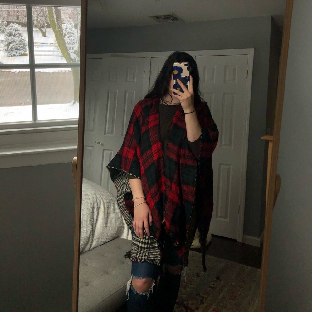 Flannel Poncho